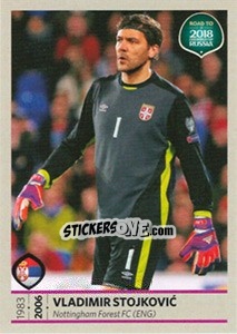 Sticker Vladimir Stojkovic - Road to 2018 FIFA World Cup Russia n. 193 - Panini
