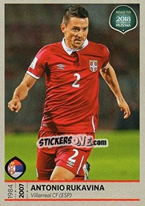 Sticker Antonio Rukavina - Road to 2018 FIFA World Cup Russia n. 198 - Panini