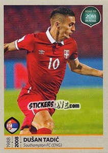 Sticker Dusan Tadic - Road to 2018 FIFA World Cup Russia - Panini