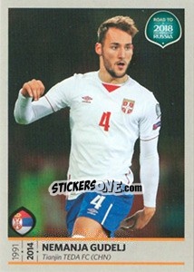 Sticker Nemanja Gudelj - Road to 2018 FIFA World Cup Russia n. 204 - Panini