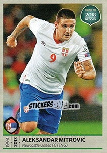 Sticker Aleksandar Mitrovic - Road to 2018 FIFA World Cup Russia n. 208 - Panini