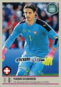 Sticker Yann Sommer - Road to 2018 FIFA World Cup Russia - Panini