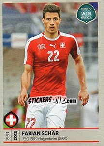 Sticker Fabian Schär - Road to 2018 FIFA World Cup Russia - Panini