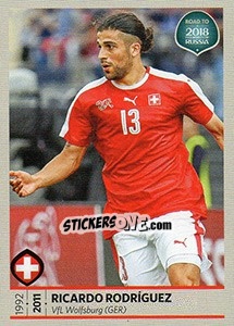 Figurina Ricardo Rodriguez - Road to 2018 FIFA World Cup Russia - Panini