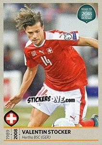 Sticker Valentin Stocker - Road to 2018 FIFA World Cup Russia n. 215 - Panini