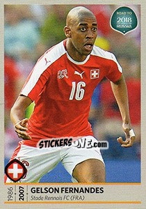 Sticker Gelson Fernandes - Road to 2018 FIFA World Cup Russia n. 216 - Panini