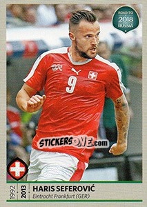 Sticker Haris Seferovic - Road to 2018 FIFA World Cup Russia n. 223 - Panini