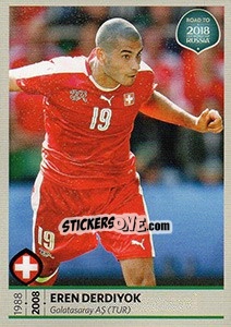 Sticker Eren Derdiyok - Road to 2018 FIFA World Cup Russia n. 224 - Panini