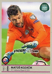 Sticker Matus Kozacik - Road to 2018 FIFA World Cup Russia n. 225 - Panini