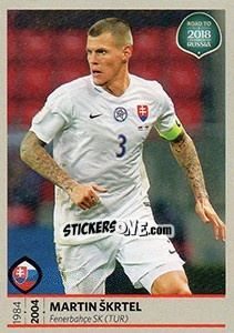 Sticker Martin Skrtel - Road to 2018 FIFA World Cup Russia n. 226 - Panini