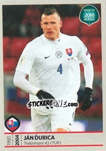 Sticker Jan Durica - Road to 2018 FIFA World Cup Russia - Panini