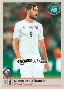 Sticker Norbert Gyömber - Road to 2018 FIFA World Cup Russia n. 230 - Panini
