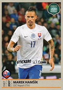 Cromo Marek Hamsik - Road to 2018 FIFA World Cup Russia n. 235 - Panini