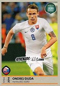 Sticker Ondrej Duda - Road to 2018 FIFA World Cup Russia n. 237 - Panini
