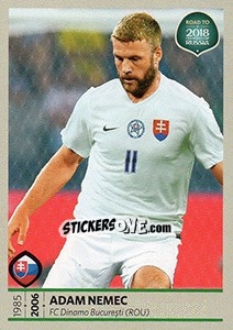 Sticker Adam Nemec - Road to 2018 FIFA World Cup Russia n. 240 - Panini