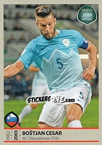Sticker Bostjan Cesar - Road to 2018 FIFA World Cup Russia n. 242 - Panini