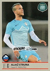 Sticker Aljaz Struna - Road to 2018 FIFA World Cup Russia n. 246 - Panini