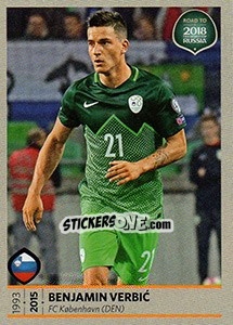 Cromo Benjamin Verbic - Road to 2018 FIFA World Cup Russia - Panini