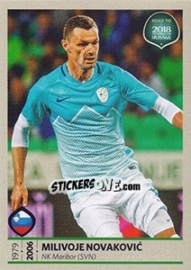 Sticker Milivoje Novakovic - Road to 2018 FIFA World Cup Russia - Panini