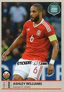 Sticker Ashley Williams - Road to 2018 FIFA World Cup Russia - Panini