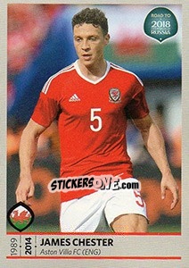 Sticker James Chester - Road to 2018 FIFA World Cup Russia - Panini