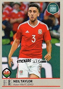 Sticker Neil Taylor - Road to 2018 FIFA World Cup Russia n. 262 - Panini