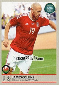 Sticker James Collins - Road to 2018 FIFA World Cup Russia n. 263 - Panini