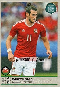 Sticker Gareth Bale - Road to 2018 FIFA World Cup Russia - Panini