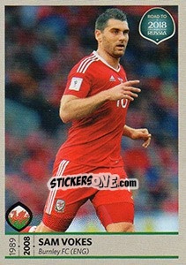 Sticker Sam Vokes - Road to 2018 FIFA World Cup Russia n. 272 - Panini