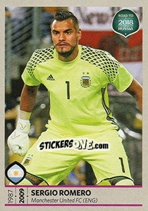 Sticker Sergio Romero - Road to 2018 FIFA World Cup Russia - Panini