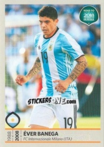 Sticker Èver Banega - Road to 2018 FIFA World Cup Russia n. 282 - Panini