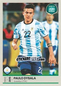 Sticker Paulo Dybala - Road to 2018 FIFA World Cup Russia n. 285 - Panini