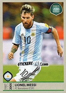 Sticker Lionel Messi - Road to 2018 FIFA World Cup Russia n. 286 - Panini