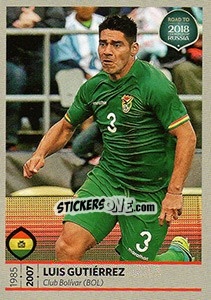Sticker Luis Gutiérrez - Road to 2018 FIFA World Cup Russia n. 291 - Panini
