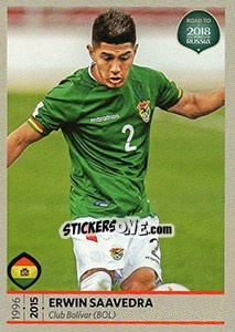 Sticker Erwin Saavedra - Road to 2018 FIFA World Cup Russia - Panini