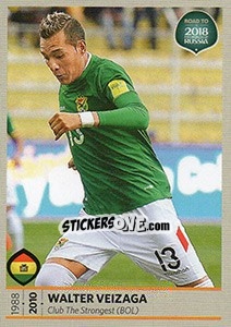 Sticker Walter Veizaga - Road to 2018 FIFA World Cup Russia n. 295 - Panini