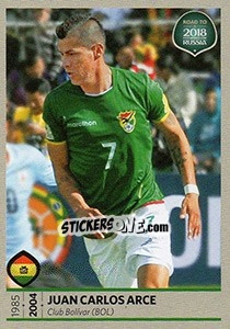 Sticker Juan Carlos Arce - Road to 2018 FIFA World Cup Russia n. 301 - Panini