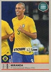 Sticker Miranda - Road to 2018 FIFA World Cup Russia n. 306 - Panini