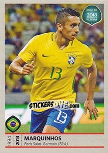Sticker Marquinhos - Road to 2018 FIFA World Cup Russia n. 308 - Panini