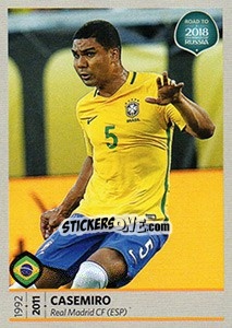 Cromo Casemiro - Road to 2018 FIFA World Cup Russia - Panini