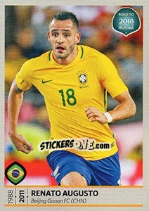 Figurina Renato Augusto - Road to 2018 FIFA World Cup Russia - Panini