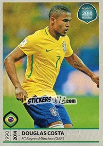 Sticker Douglas Costa - Road to 2018 FIFA World Cup Russia n. 318 - Panini