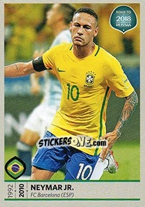 Sticker Neymar Jr. - Road to 2018 FIFA World Cup Russia n. 320 - Panini