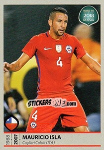 Sticker Mauricio Isla - Road to 2018 FIFA World Cup Russia n. 325 - Panini