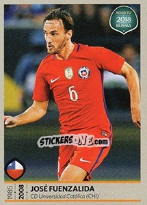 Sticker José Fuenzalida - Road to 2018 FIFA World Cup Russia - Panini