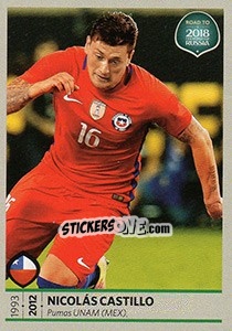 Sticker Nicolas Castillo - Road to 2018 FIFA World Cup Russia n. 334 - Panini