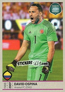 Sticker David Ospina - Road to 2018 FIFA World Cup Russia n. 337 - Panini