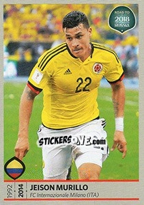 Sticker Jeison Murillo - Road to 2018 FIFA World Cup Russia n. 338 - Panini