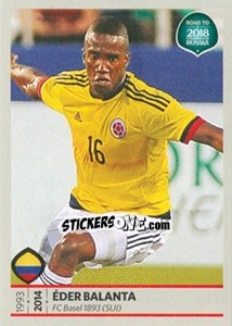 Sticker Eder Balanta - Road to 2018 FIFA World Cup Russia n. 339 - Panini
