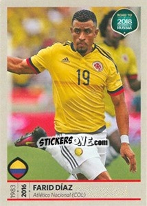 Sticker Farid Diaz - Road to 2018 FIFA World Cup Russia n. 342 - Panini
